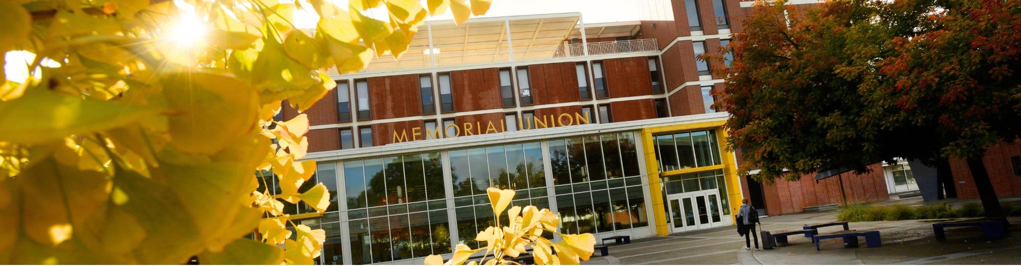 exterior shot of Memorial Union