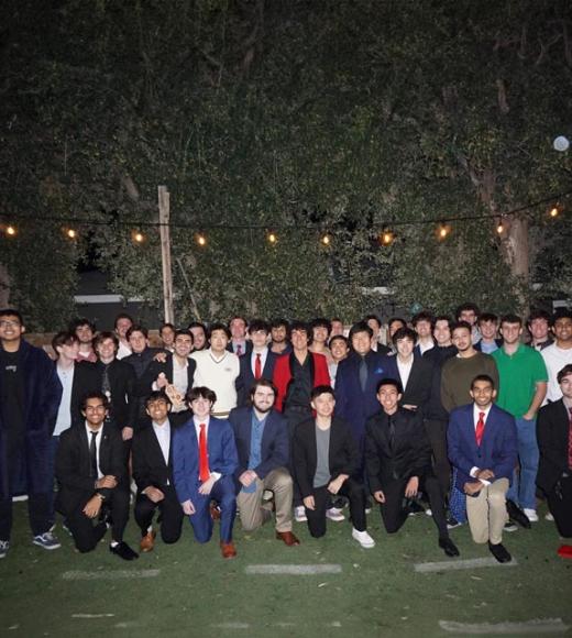 students posing for photo