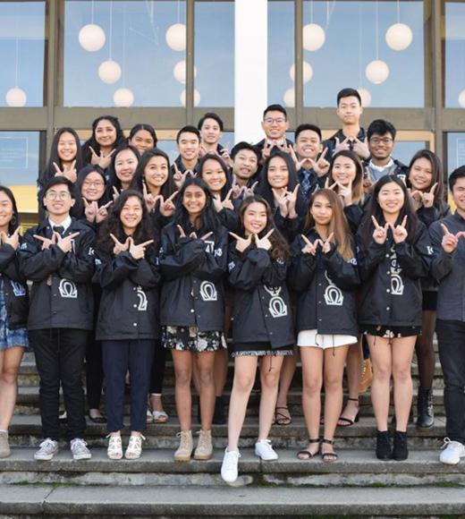 Students from Alpha Phi Omega