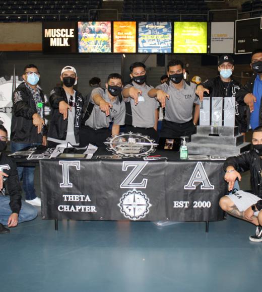 Students from Gamma Zeta Alpha