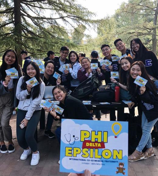 Students from Phi Delta Epsilon