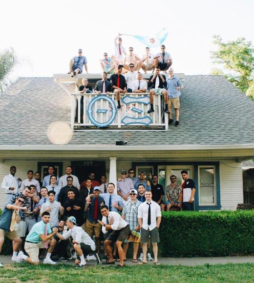 students posing for photo